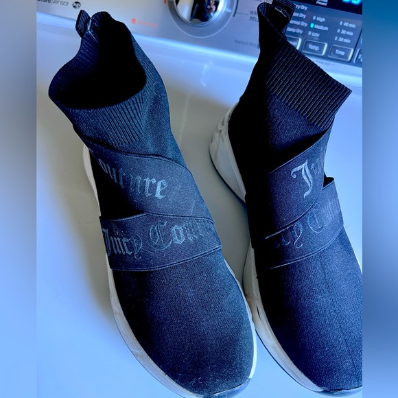 Black with high soles. Sock style runner - Picture 1 of 4